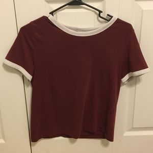 Maroon Short Sleeve Shirt
